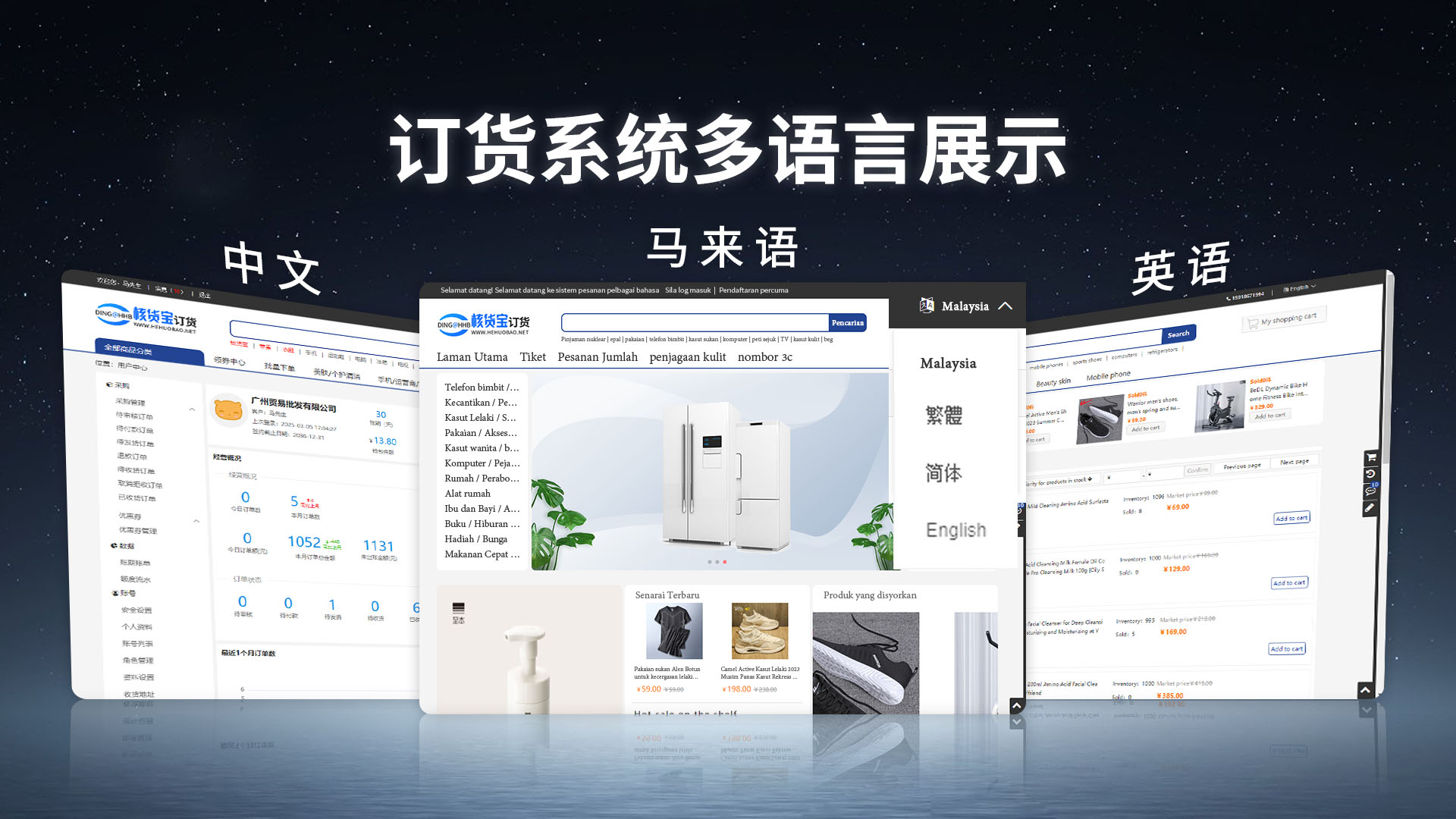 多语言订货系统