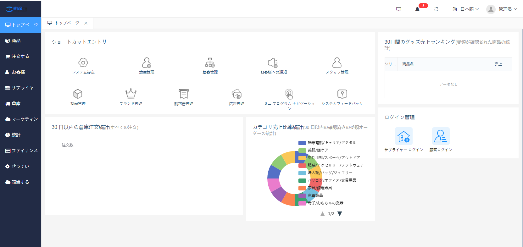日本进销存管理系统